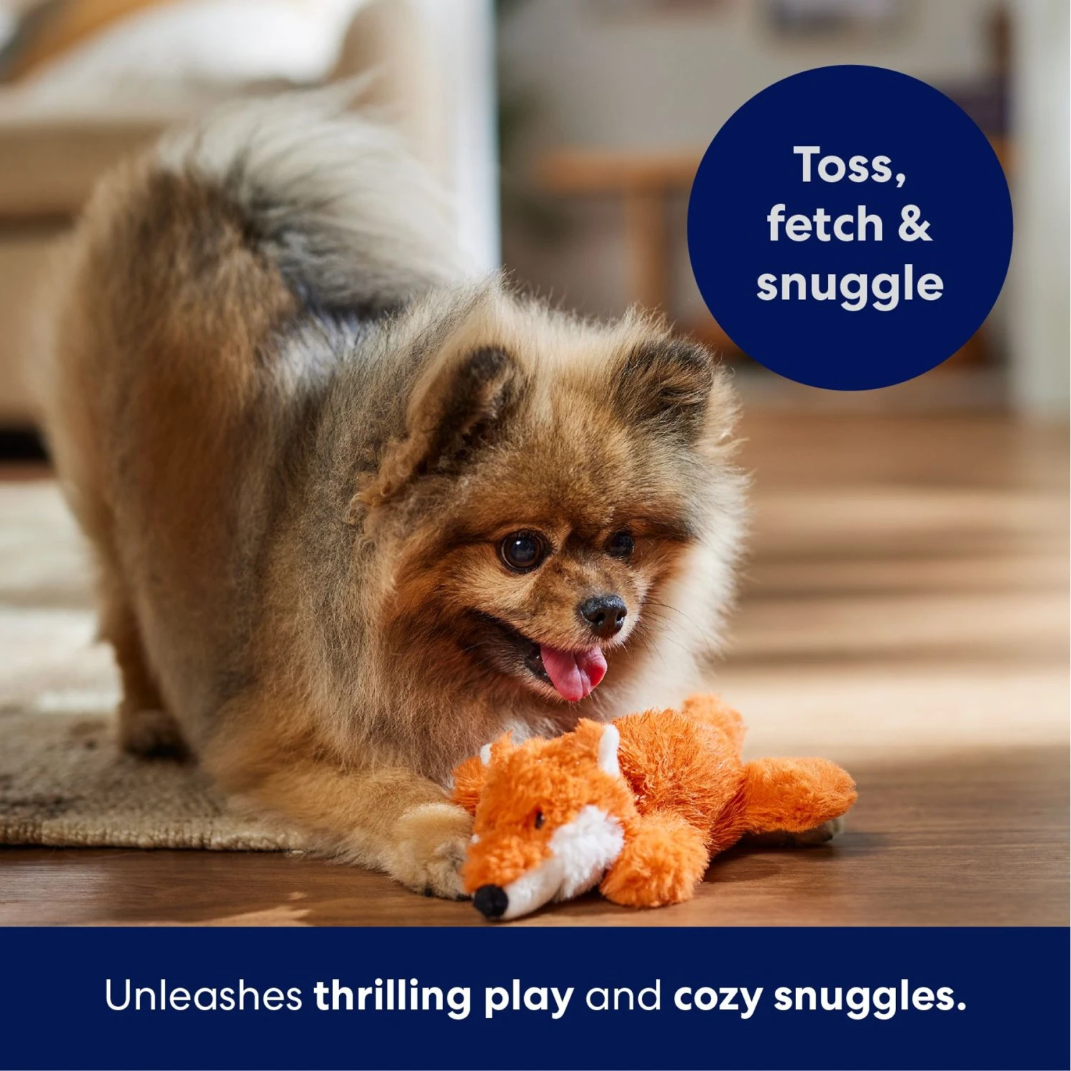 Frisco Fox Plush Squeaky Dog Toy - Image 5