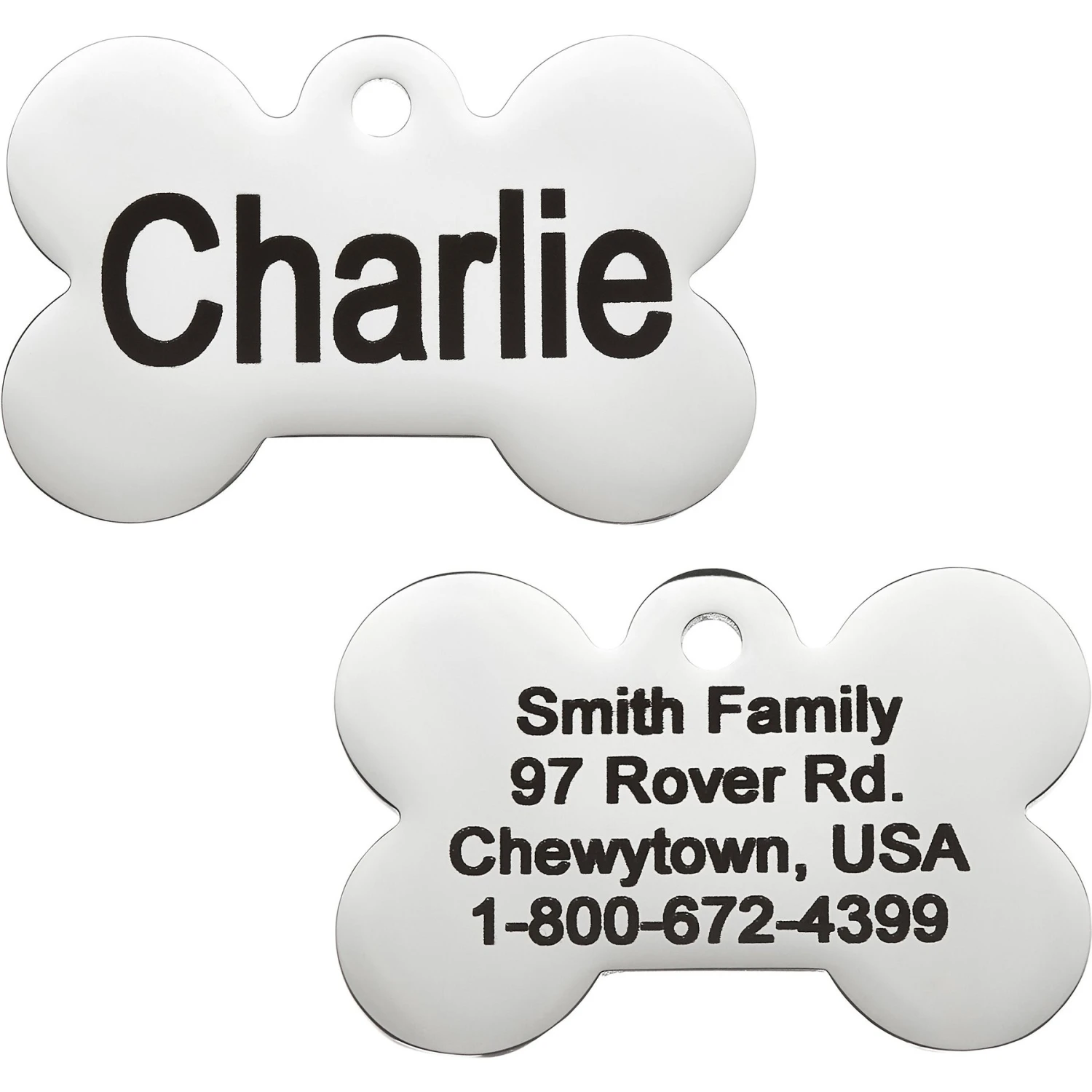Frisco Personalized Dog ID Tag, Bone