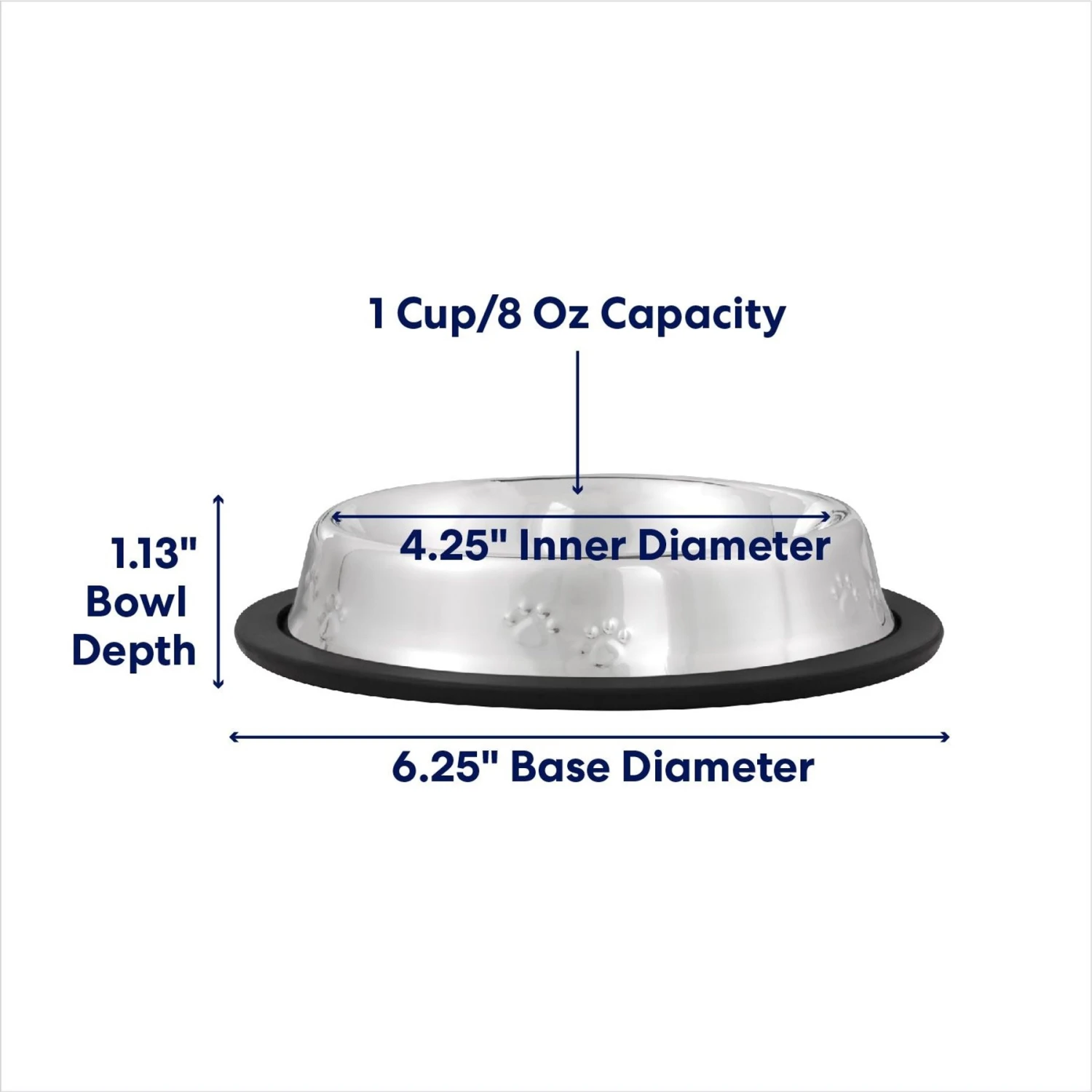 Frisco Non-Skid Stainless Steel Bowl - Image 2