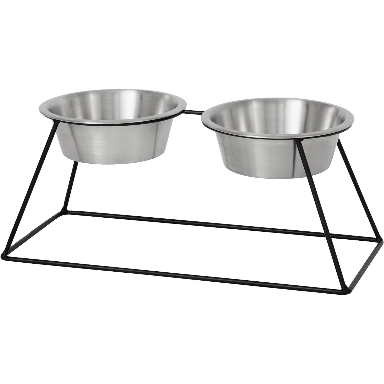 Frisco Pyramid Elevated Stainless Steel Double Diner Dog & Cat Bowl - Image 3