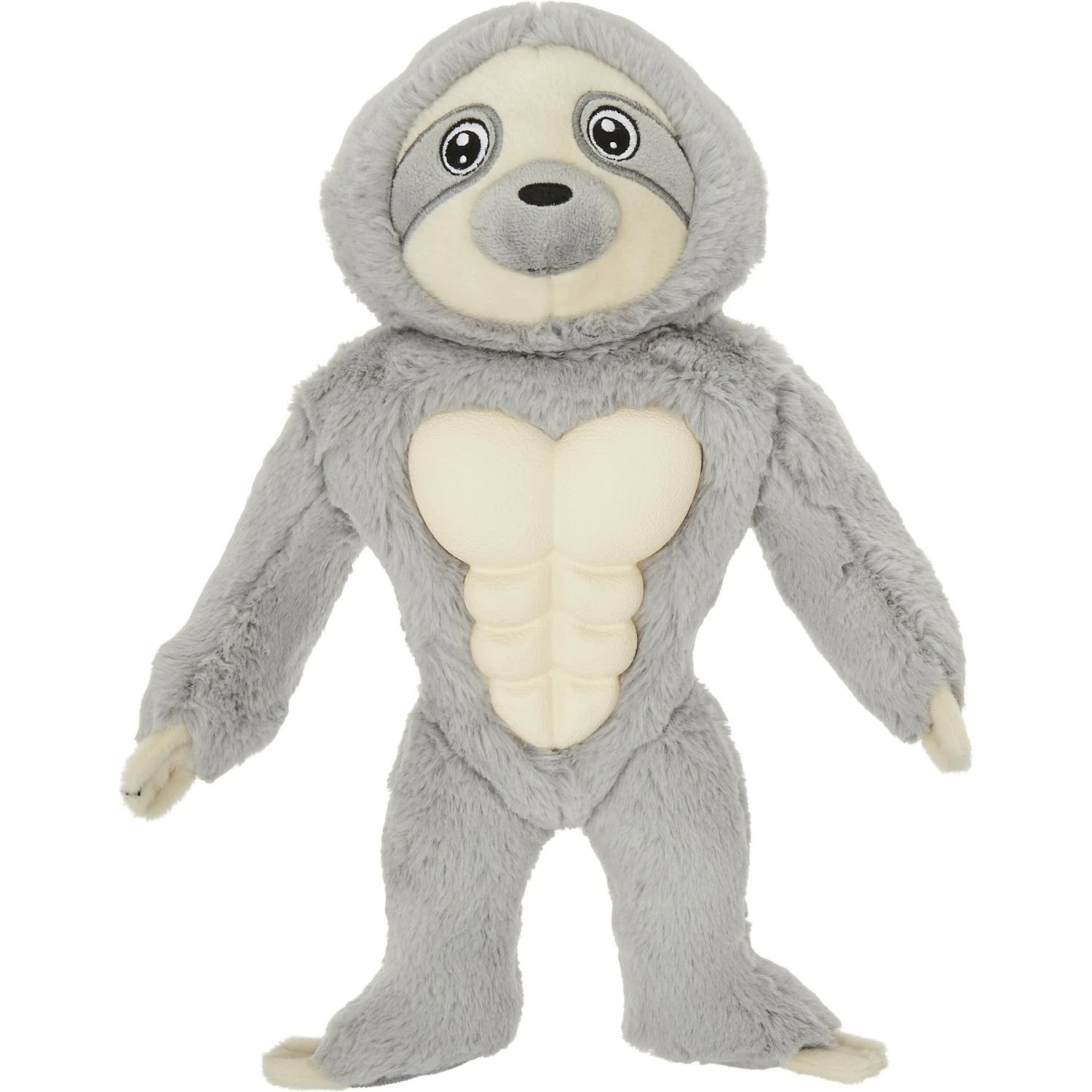 Frisco Sloth Muscle Plush Squeaky Dog Toy