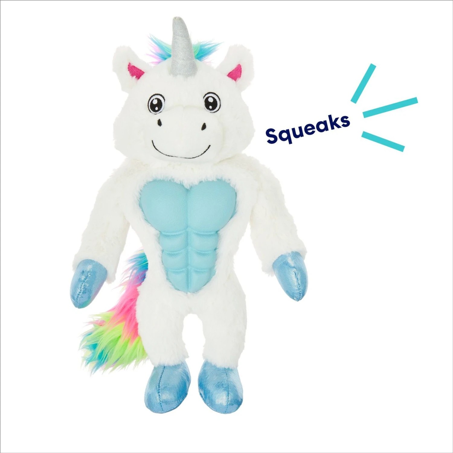 Frisco Unicorn Muscle Plush Squeaky Dog Toy - Image 3