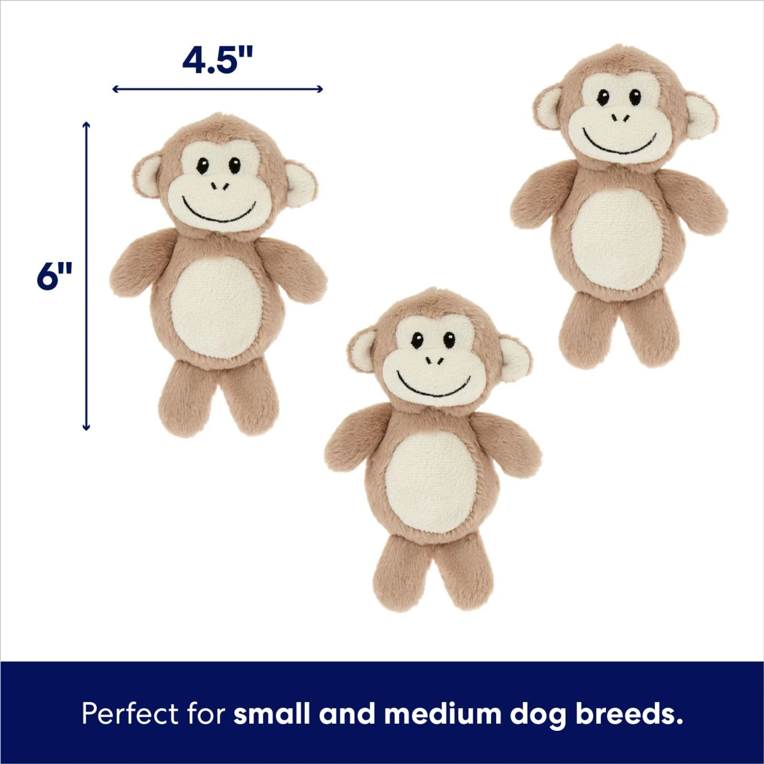 Frisco Monkeys In Tree Hide & Seek Puzzle Plush Squeaky Dog Toy - Image 3