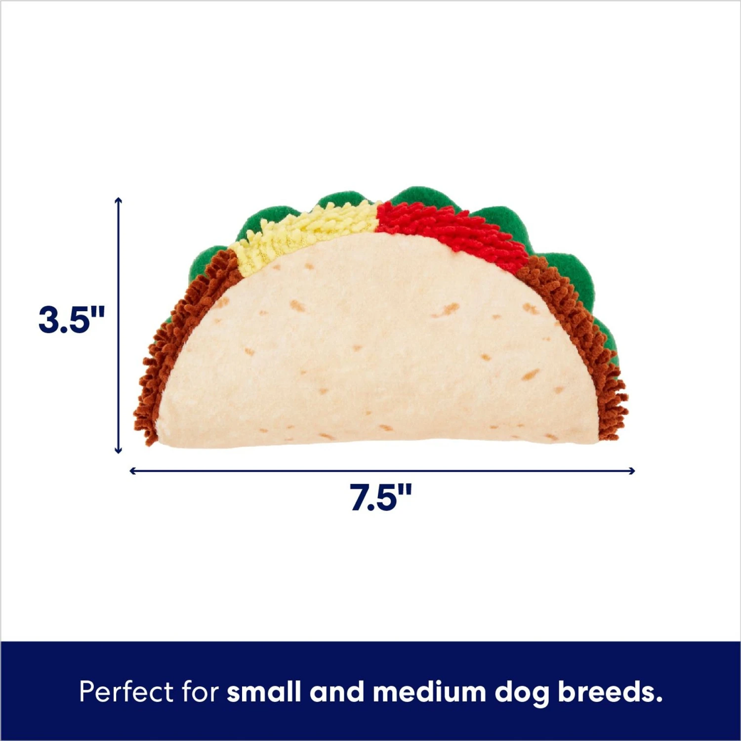 Frisco Taco Plush Squeaky Dog Toy - Image 2