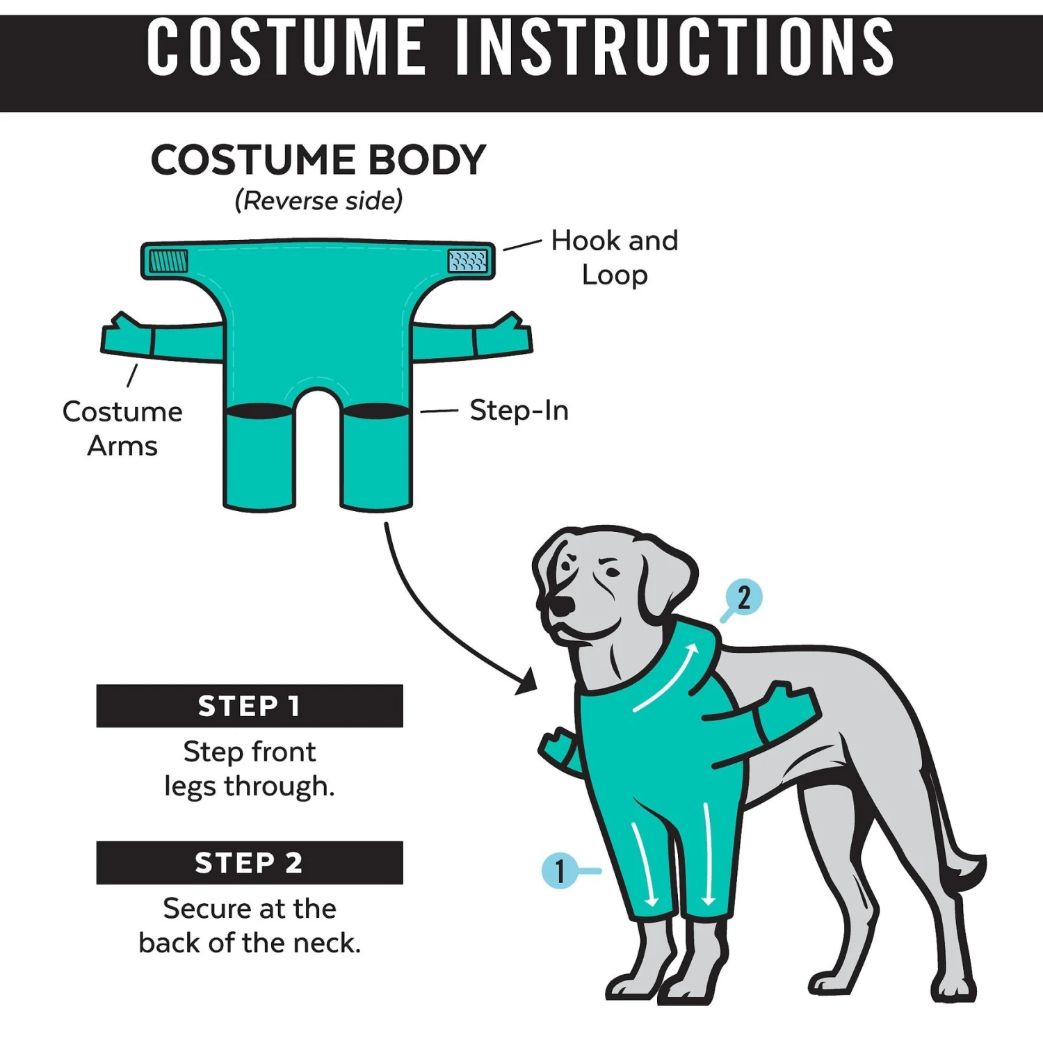 Frisco Front Walking Teddy Bear Dog & Cat Costume - Image 3