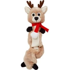 Frisco Holiday Reindeer Bungee Plush Squeaky Dog Toy