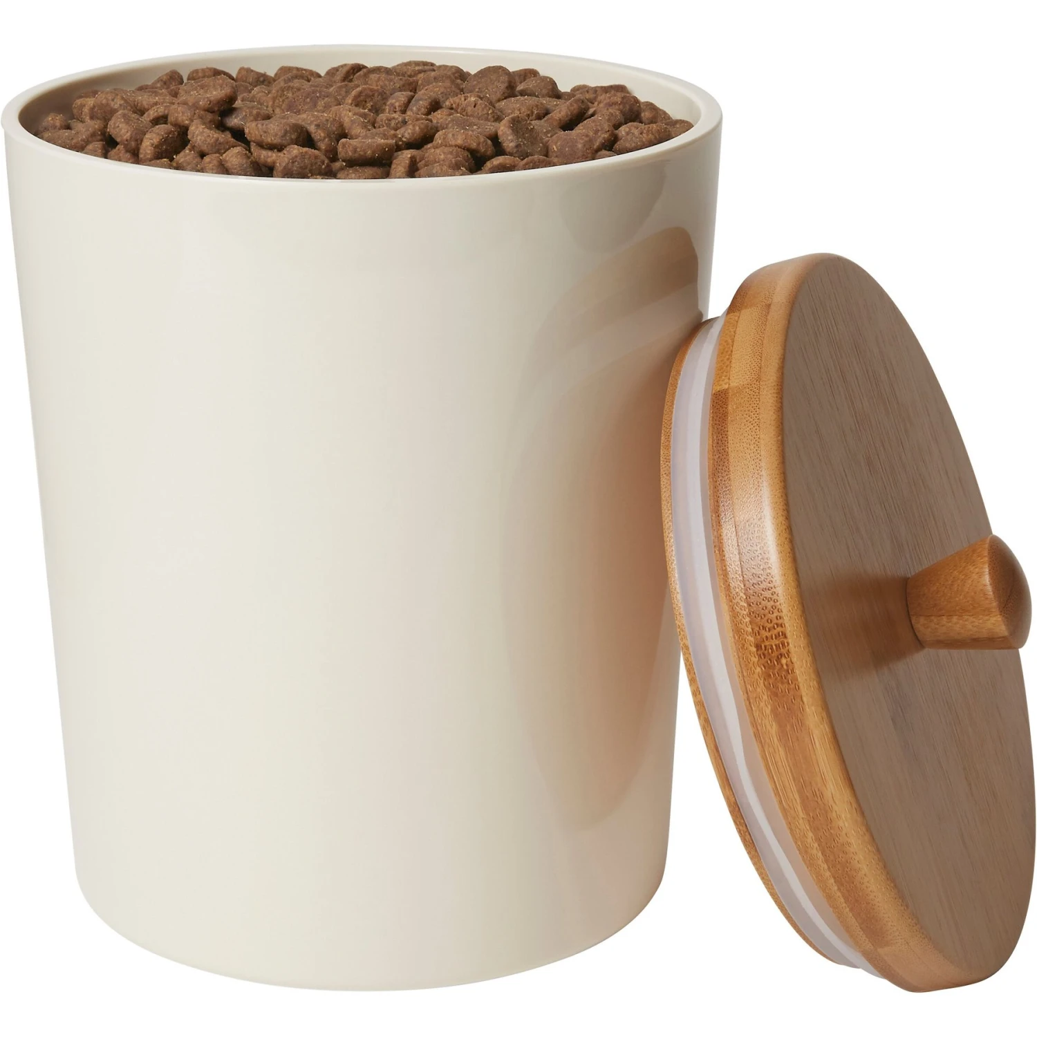 Frisco Melamine Dog & Cat Treat Jar With Bamboo Lid - Image 2