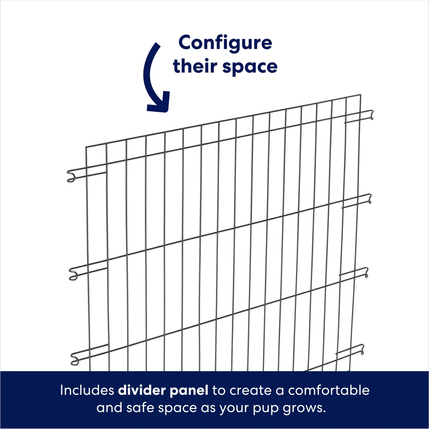 Frisco Heavy Duty Enhanced Lock Double Door Fold & Carry Wire Dog Crate & Mat Kit - Image 6
