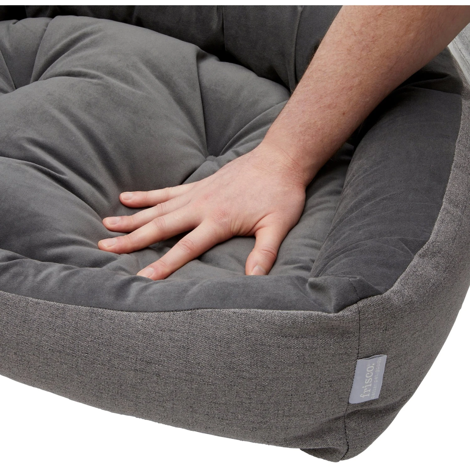 Frisco Rectangular Personalized Bolster Dog Bed W/Removable Cover - Image 8