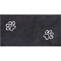 Frisco Microfiber Chenille Paw Print Doormat Runner