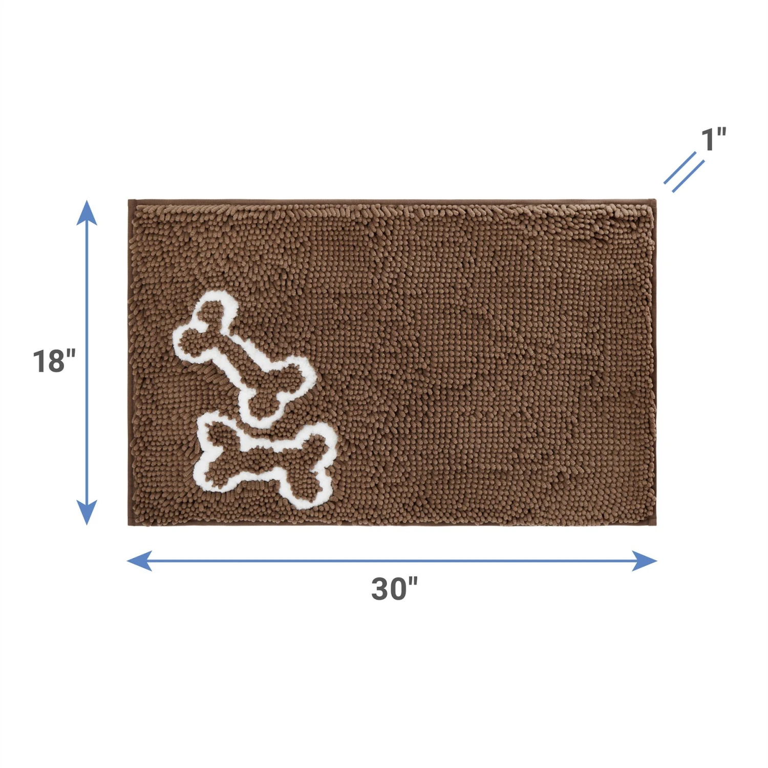 Frisco Microfiber Chenille Bones Mat - Image 2