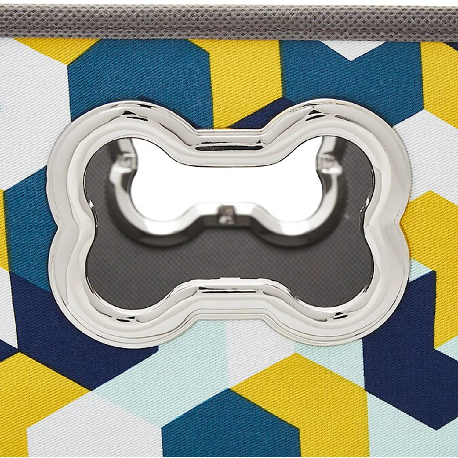 Frisco Rectangle Collapsible Pet Toy Storage Bin, Yellow Geometric - Image 5