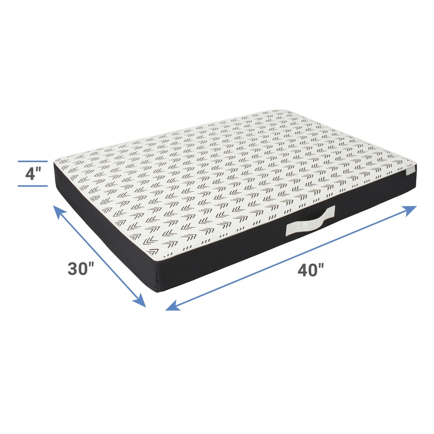 Frisco Indoor/Outdoor Arrow Print Pillow Dog Bed W/Removable Cover - Image 2