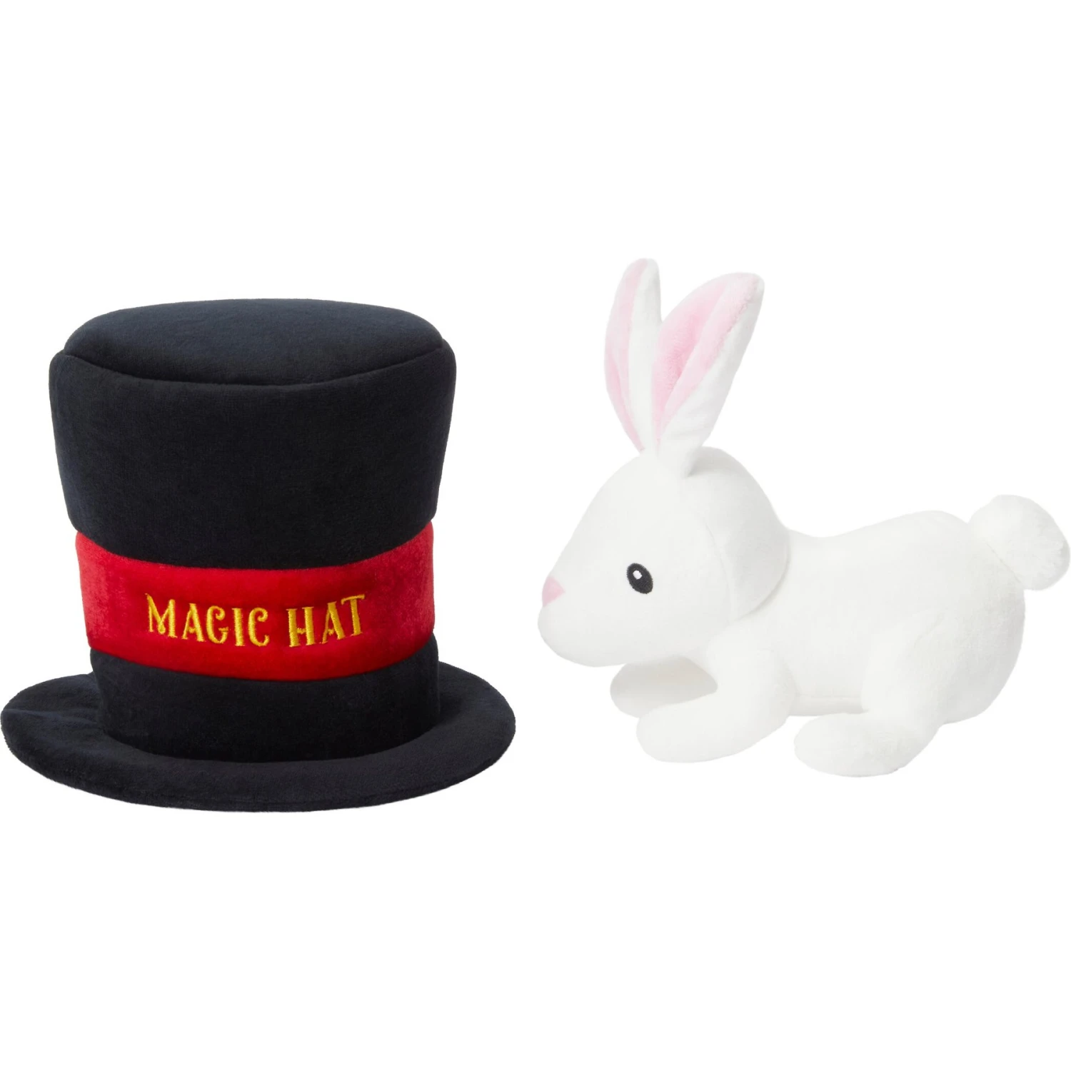 Frisco Magic Rabbit In A Hat 2-in-1 Plush Squeaky Dog Toy - Image 3