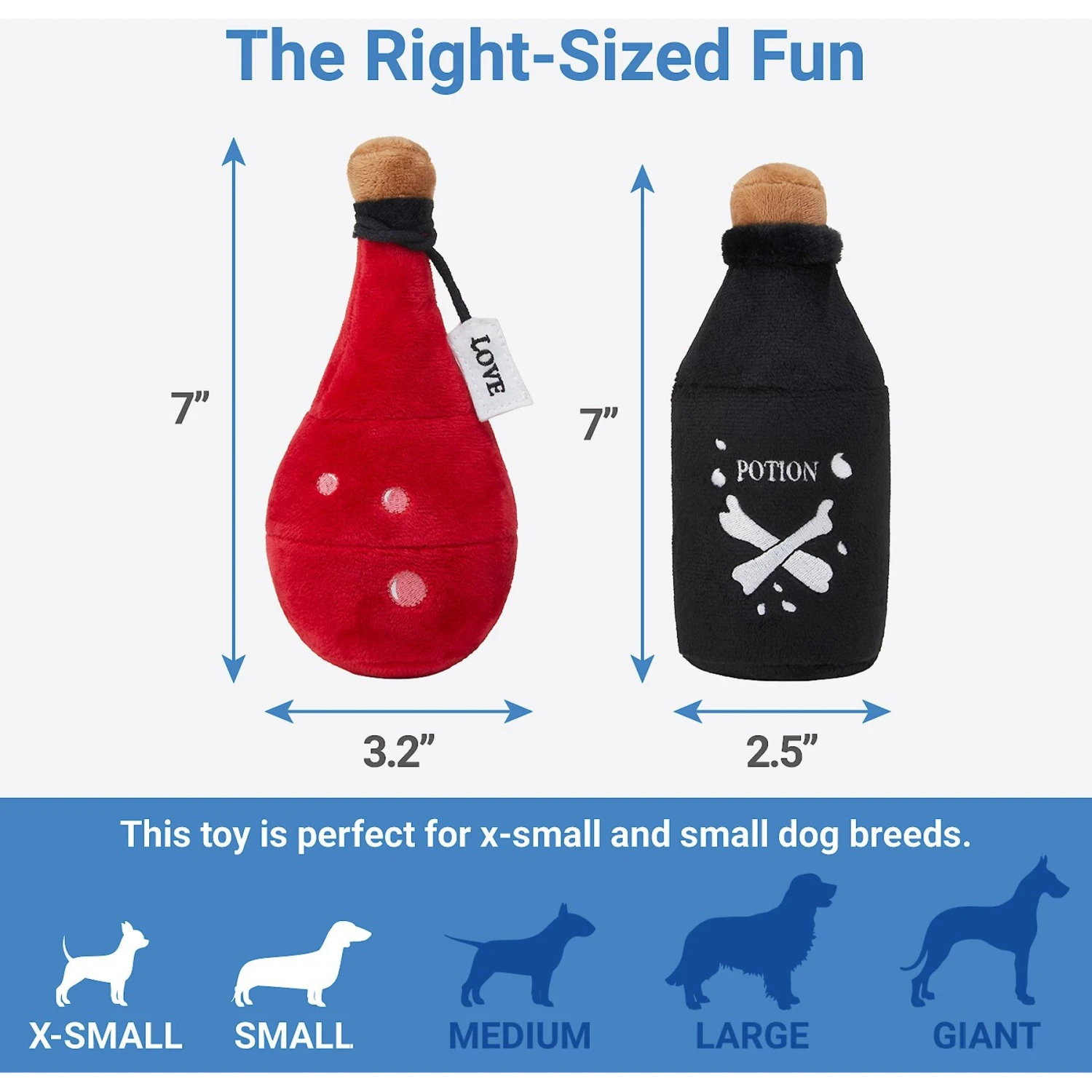 Frisco Magic Potions Plush Squeaky Dog Toy - Image 2