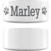 Frisco Paw Print Ceramic Personalized Dog Bowl