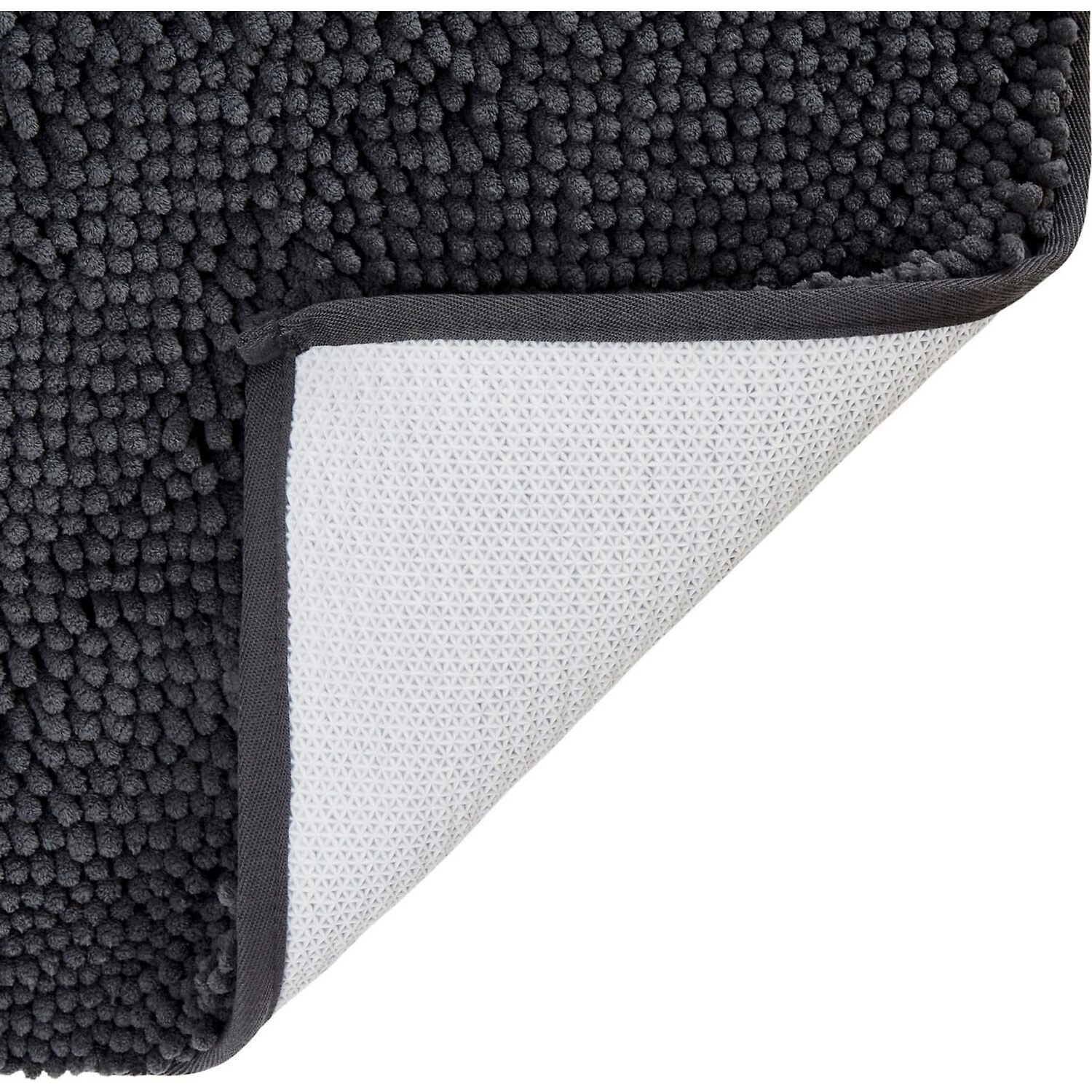 Frisco Microfiber Chenille Shammy Towel & Frisco Microfiber Chenille Paw Print Dog & Cat Mat, Dark Gray - Image 8
