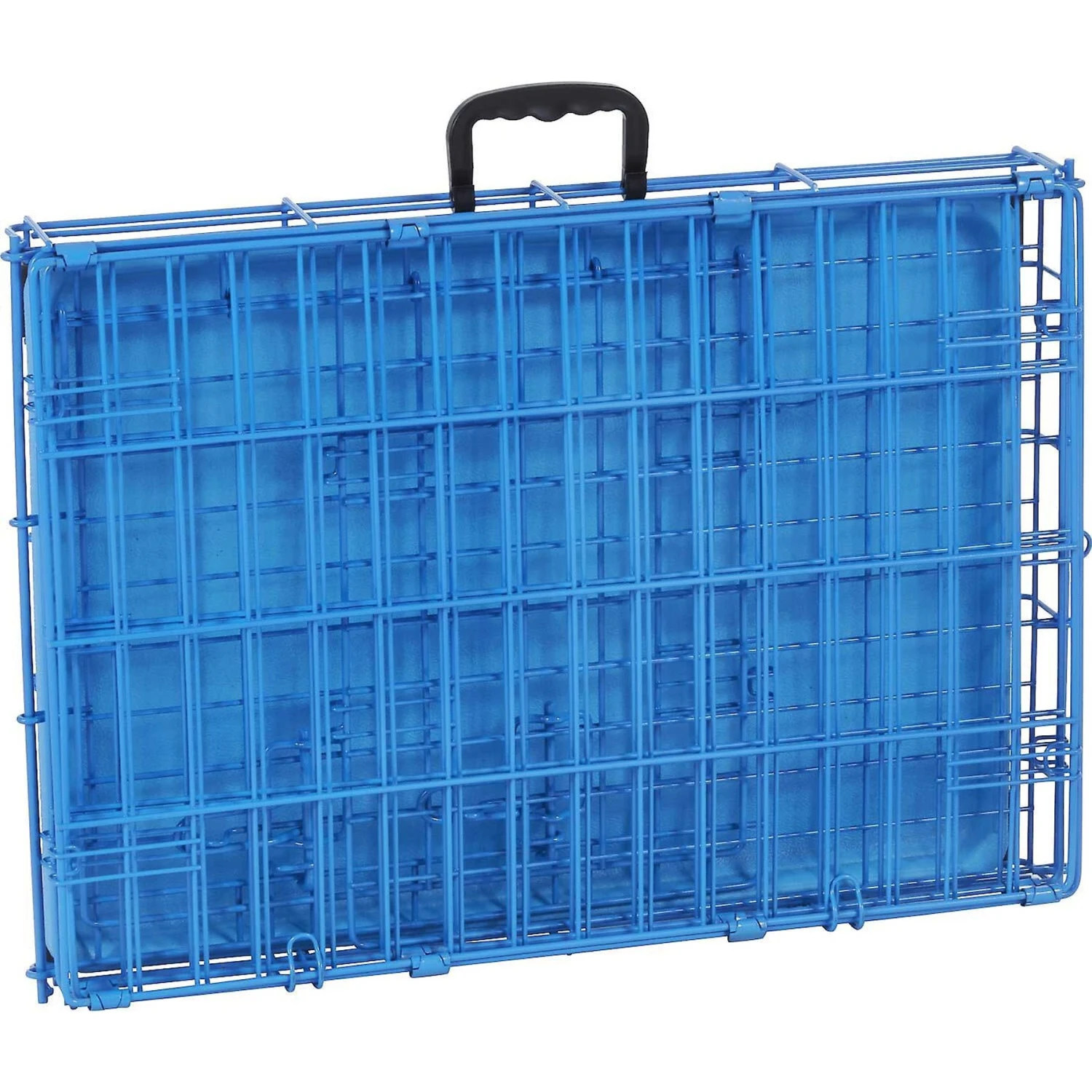 Frisco Two Door Top Load Plastic Dog & Cat Kennel & Frisco Fold & Carry Single Door Collapsible Wire Dog Crate, Pink - Image 8