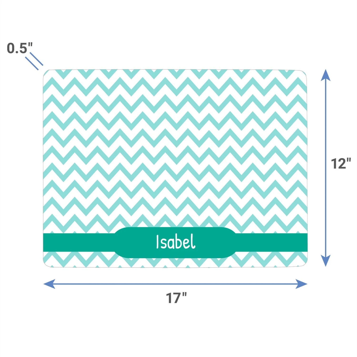 Frisco Personalized Chevron Dog & Cat Placemat - Image 4