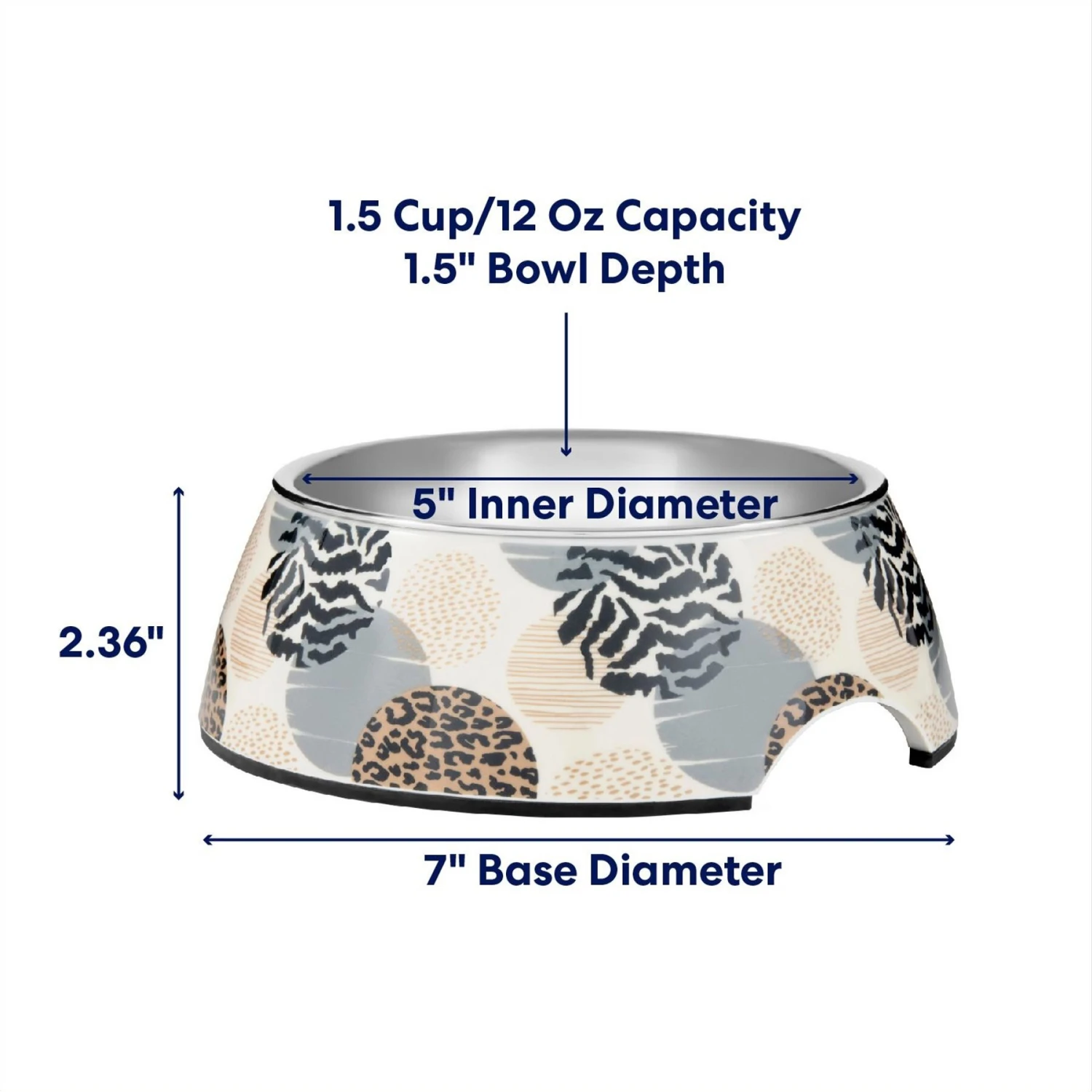 Frisco Animal Design Stainless Steel Dog & Cat Bowl - Image 2