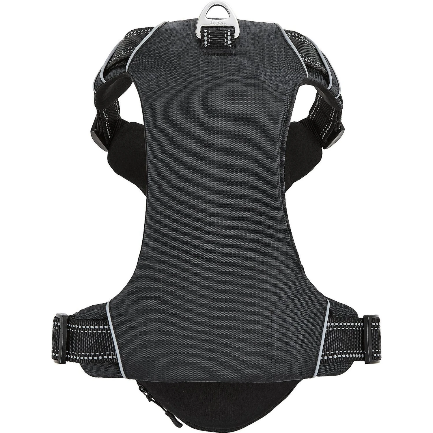 Frisco Outdoor Premium Ripstop Nylon Dog Harness With Pocket & Frisco Outdoor Nylon Reflective Comfort Padded Dog Collar - Image 3