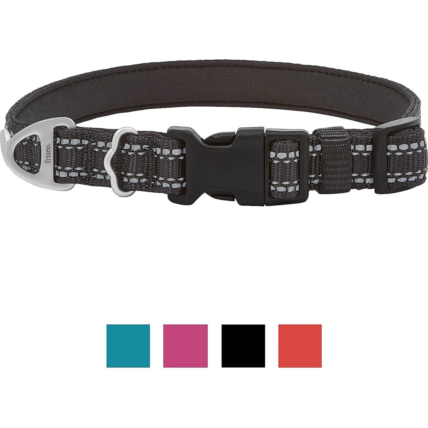 Frisco Outdoor Premium Ripstop Nylon Dog Harness With Pocket & Frisco Outdoor Nylon Reflective Comfort Padded Dog Collar - Image 6