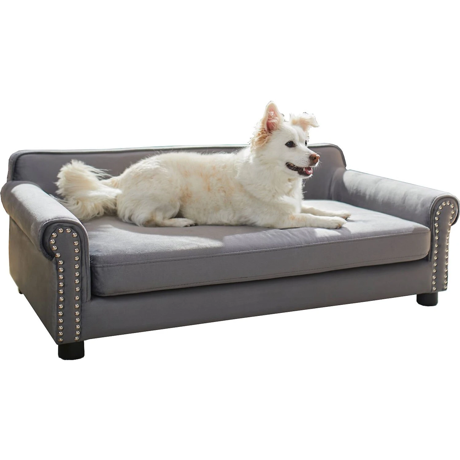 Frisco Sofa Pet Bed With Removable Cover & Frisco Eyelash Cat & Dog Blanket - Image 2