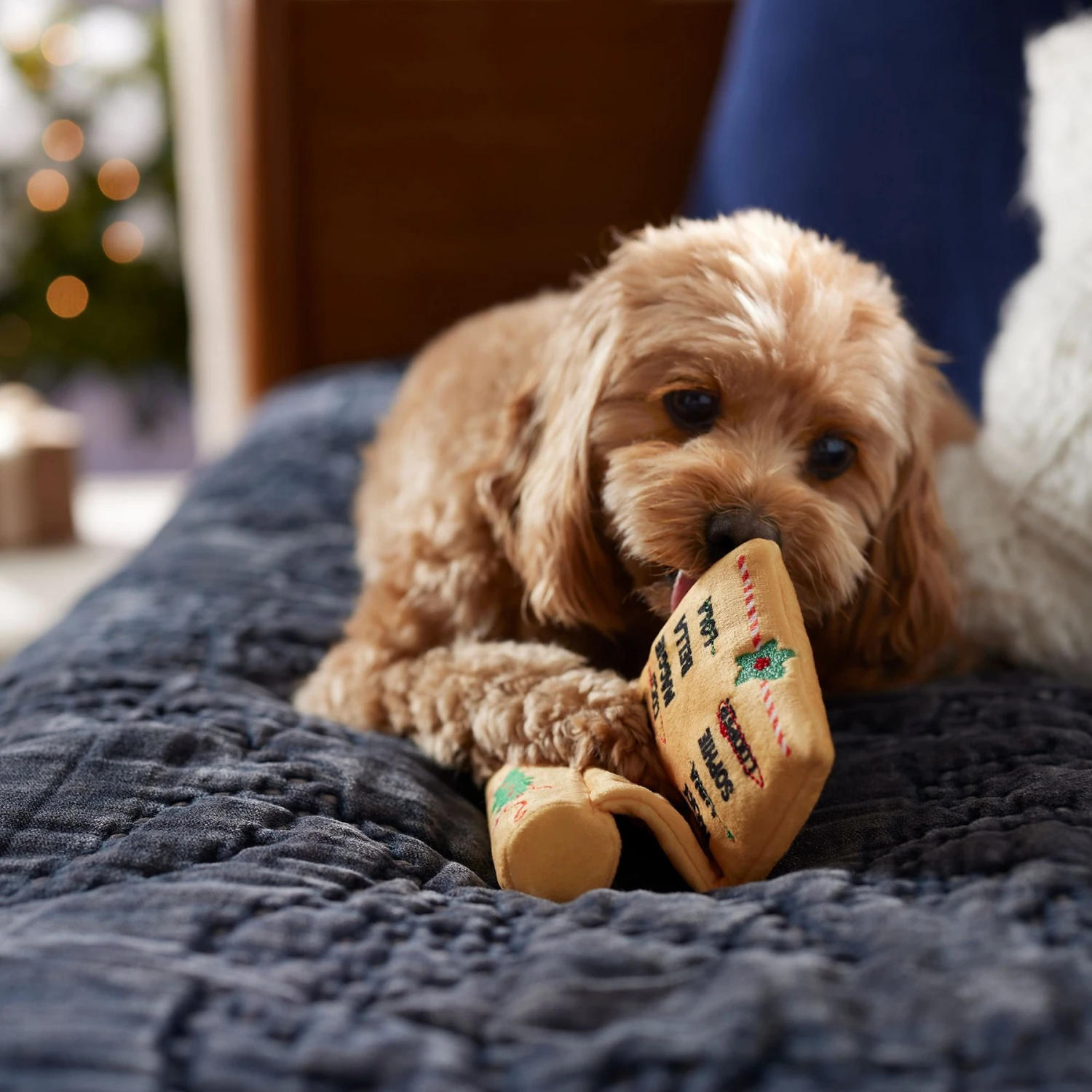 Frisco Holiday Santa's List Plush & TPR Inside Dog Toy - Image 3