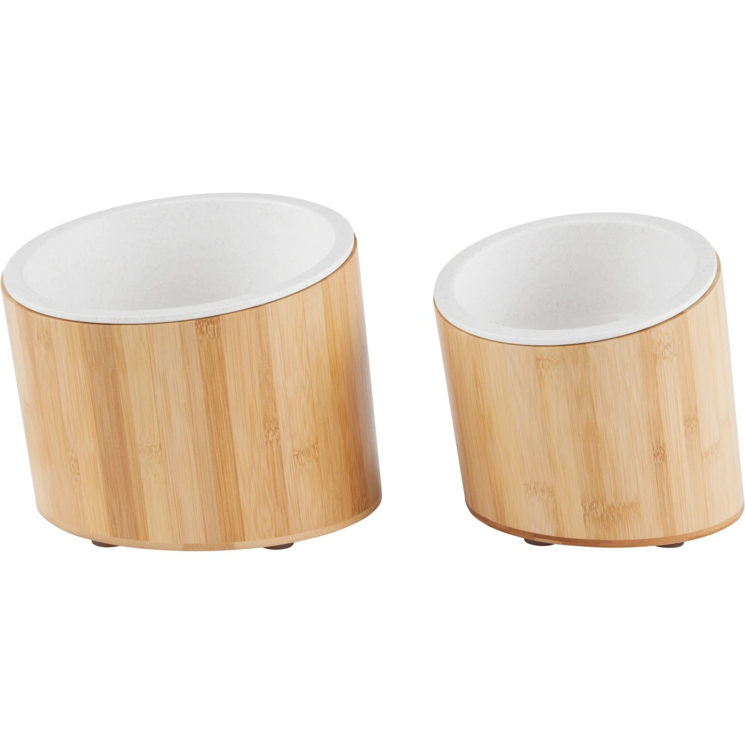 Frisco Elevated Slanted Bamboo Melamine Non-Skid Dog Bowl With Bamboo Stand - Image 5