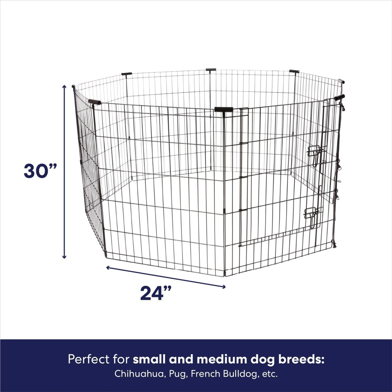 Frisco Wire Dog & Small Pet Exercise Pen With Step-Through Door - Image 2