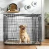 Frisco XX-Large Heavy Duty Double Door Wire Dog Crate, 54 Inch
